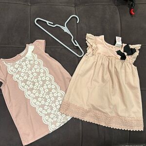 Toddler Dresses 2 for 1 Cottage Core Lilly Wicket Rose color